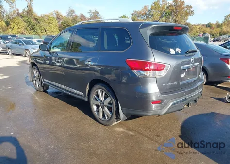 2014 Nissan Pathfinder Platinum z USA, uszkodzony, nr VIN 5N1AR2MM1EC621882